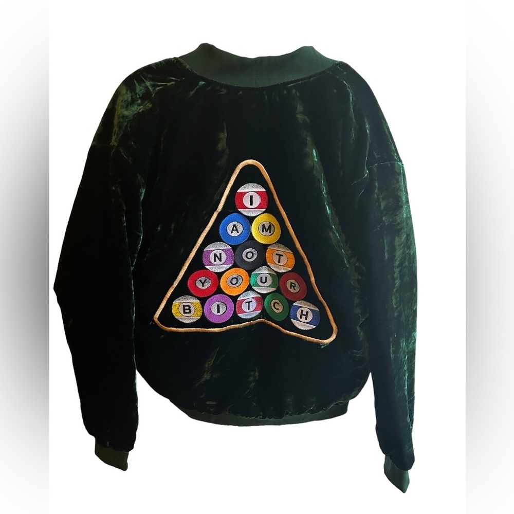 COPY - Mens Green Ball and Chain Pool Ball Jacket Size XL